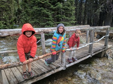 Kids on the bridge