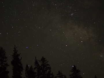 Picture of the Milky Way in Lake Tahoe